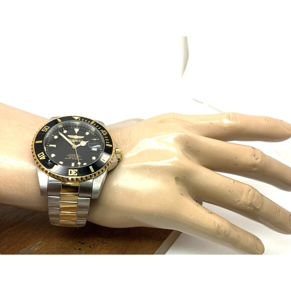 Invicta Men's Watch 36973 Pro Diver Automatic Black Dial Two Tone Steel 44mm - Picture 5 of 16